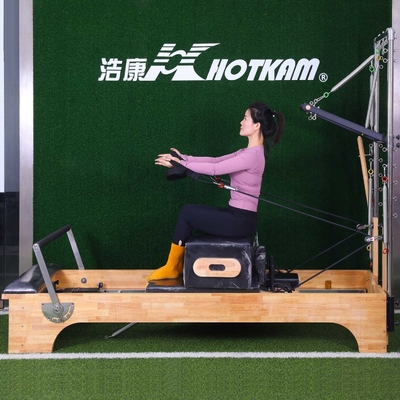 Yükleme 200kg Pilates Egzersiz Ekipmanı Derin Squat Pilates Reformer Makinesi