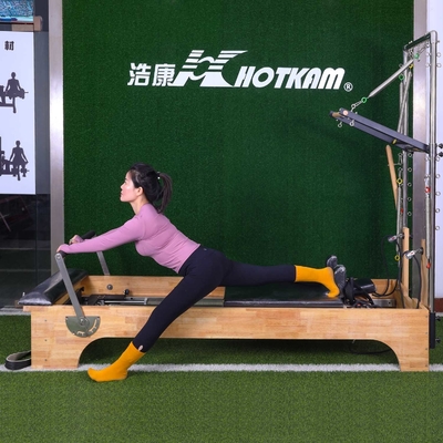 Yükleme 200kg Pilates Egzersiz Ekipmanı Derin Squat Pilates Reformer Makinesi