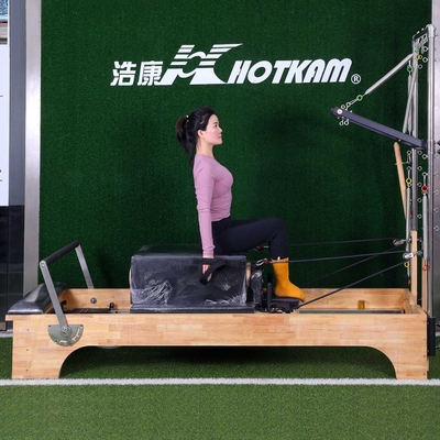 Yükleme 200kg Pilates Egzersiz Ekipmanı Derin Squat Pilates Reformer Makinesi