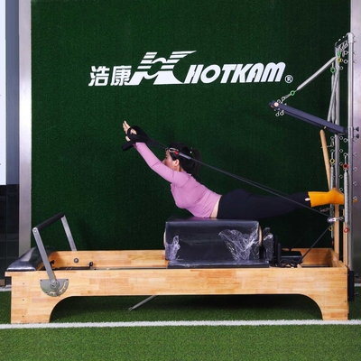 Yükleme 200kg Pilates Egzersiz Ekipmanı Derin Squat Pilates Reformer Makinesi