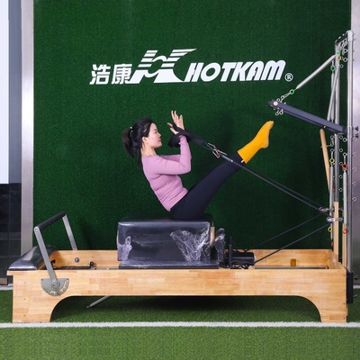 Yükleme 200kg Pilates Egzersiz Ekipmanı Derin Squat Pilates Reformer Makinesi
