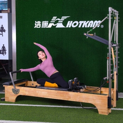 Yükleme 200kg Pilates Egzersiz Ekipmanı Derin Squat Pilates Reformer Makinesi