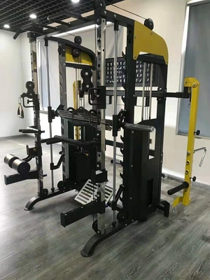 Q235 A Çelik Boru Çok Fonksiyonlu Fitness Smith Makinesi OEM ODM