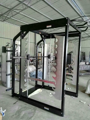 Kablo Geçişi Derin Kare 3D Smith Makinesi Çoklu Spor Salonu 360kg