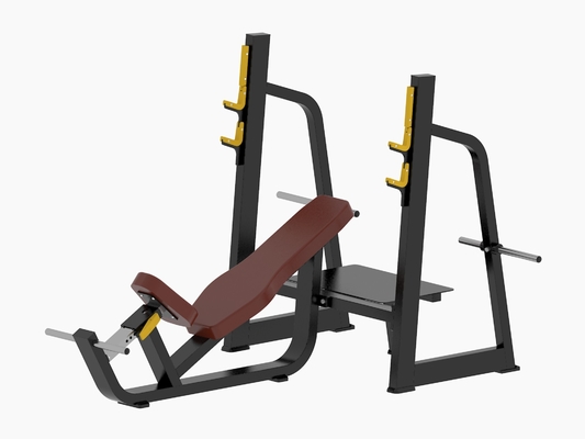 Ticari yatay ve eğimli bench press spor salonu özel halter yatağı ve halter kapsamlı eğitim cihazı