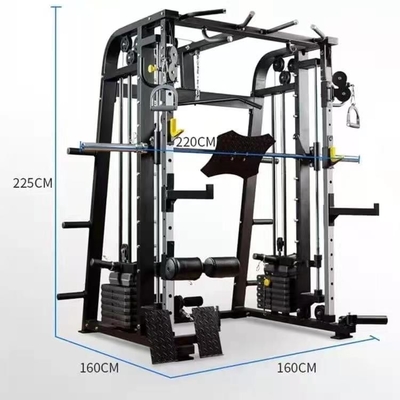 Toz kaplama spor salonu fitness donanımı çok fonksiyonel Smith ağırlık yığını eğitmeni