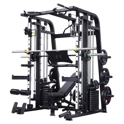 Toz kaplama spor salonu fitness donanımı çok fonksiyonel Smith ağırlık yığını eğitmeni
