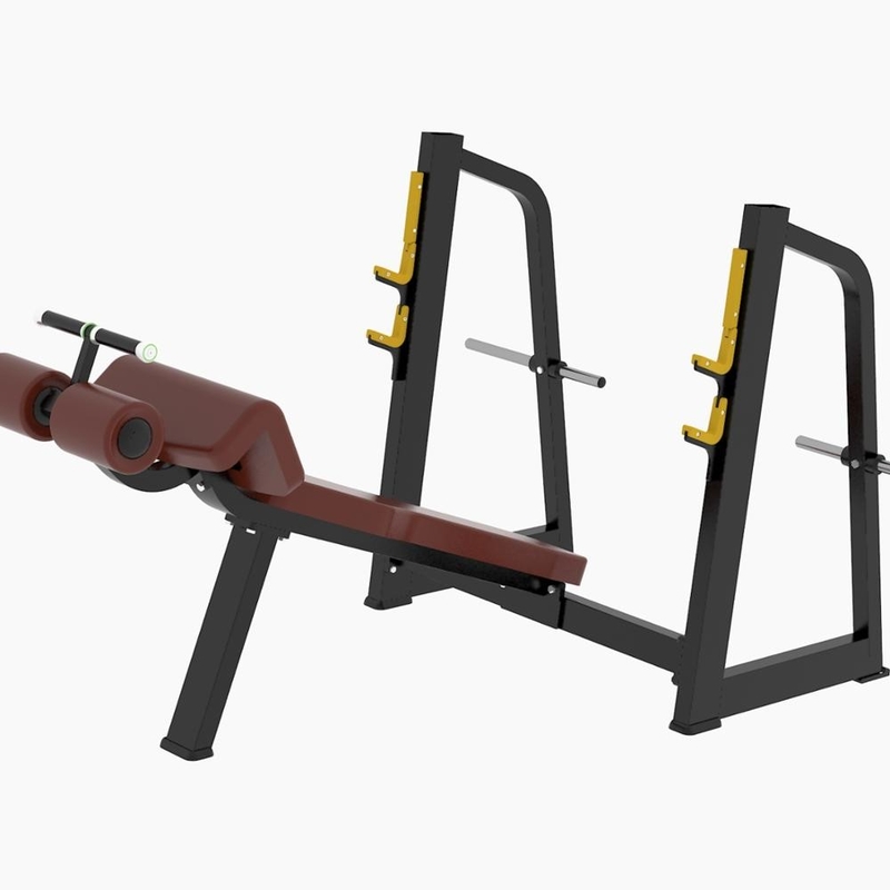 Ticari yatay ve eğimli bench press spor salonu özel halter yatağı ve halter kapsamlı eğitim cihazı